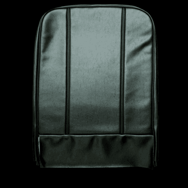 1957 On Van/Pickup Front Seat Squab Cover Fixed Back Vinyl (Black)