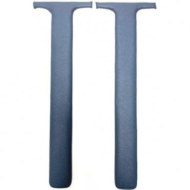 4-Door B-Post Interior Trim Covers - UPPER - AFTER AUGUST 1961 (Pair) Vinyl BLUE