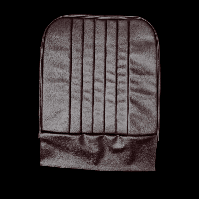 56-59 Front Seat Squab Cover Folding Back Leather Maroon