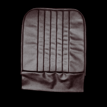 56-59 Front Seat Squab Cover Folding Back Leather Maroon