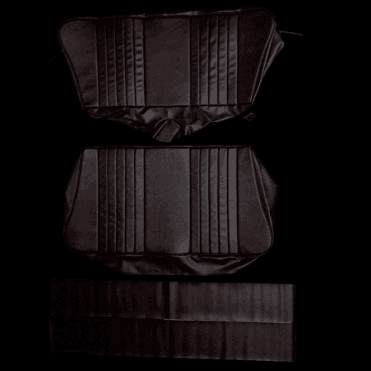 56-59 Rear Seat Cover Traveller Complete Set Vinyl Maroon