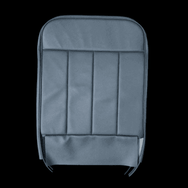 60-62 Front Seat Squab Cover Fixed Back Leather Blue/Grey
