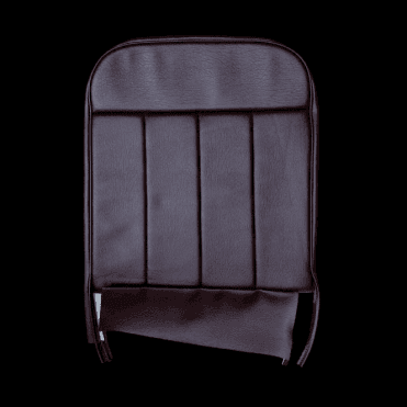 60-62 Front Seat Squab Cover Fixed Back Leather Maroon