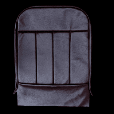 60-62 Front Seat Squab Cover Folding Back Leather Maroon