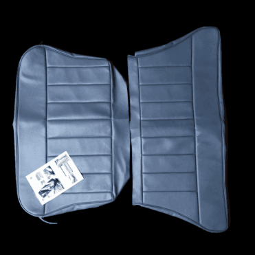 60-62 Rear Seat Cover 2DR Saloon Base and Back Vinyl Blue/Grey