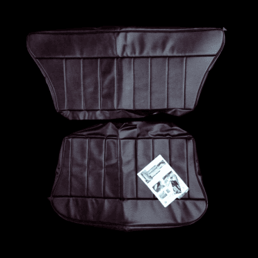 60-62 Rear Seat Cover 2DR Saloon Base and Back Vinyl Maroon