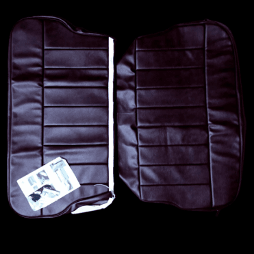 60-62 Rear Seat Cover 4DR Saloon Base and Back Vinyl Maroon