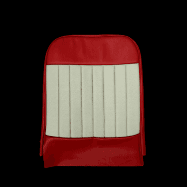 62-64 Duotone Front Seat Base Cover Vinyl Red