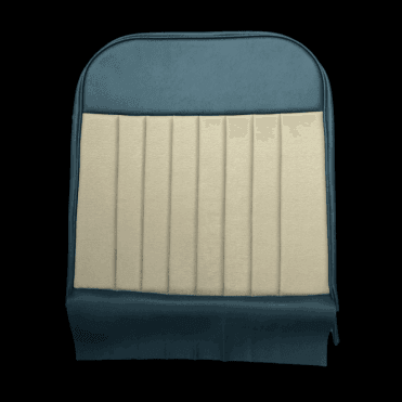 62-64 Duotone Front Seat Squab Cover Fixed Back Vinyl Blue