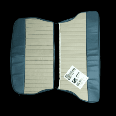 62-64 Duotone Rear Seat Cover 2DR Saloon Vinyl Blue/Grey