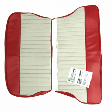 62-64 Duotone Rear Seat Cover 2DR Saloon Vinyl Cherokee Red