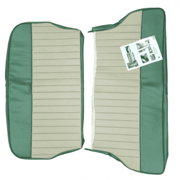 62-64 Duotone Rear Seat Cover 2Dr Saloon Vinyl Porcelain Green