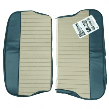 62-64 Duotone Rear Seat Cover 4DR Saloon Vinyl Blue/Grey