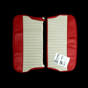 62-64 Duotone Rear Seat Cover 4DR Saloon Vinyl Cherokee Red