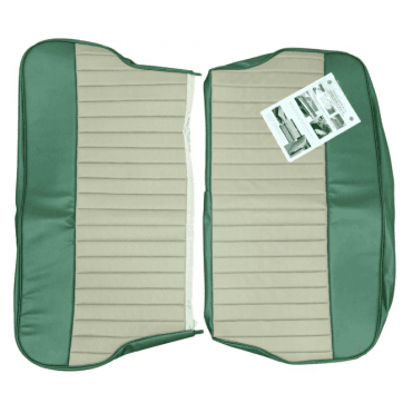 62-64 Duotone Rear Seat Cover 4DR Saloon Vinyl Porcelain Green