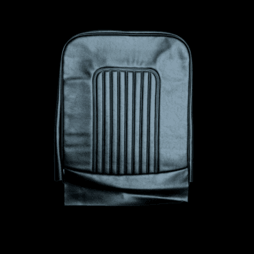 64-71 Late Front Seat Base Cover Vinyl Black