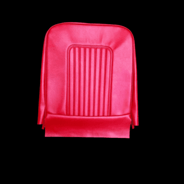 64-71 Late Front Seat Base Cover Vinyl Red