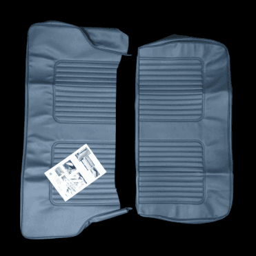 64-71 Late Rear Seat Cover 2DR Saloon Vinyl Blue/Grey