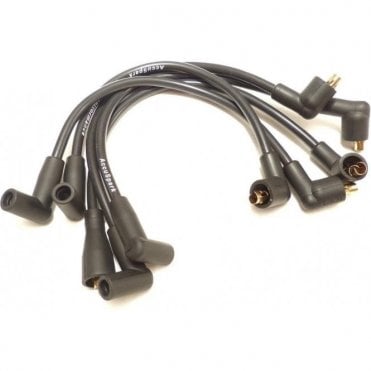 Accuspark Push in HT Lead Set - 8mm Silicon (Black)