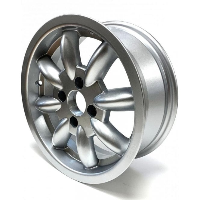 Alloy Road Wheel (5.5" x14")SILVER Minator (Minilite Copy) (4" PCD) *Not suitable for MM or Series II*