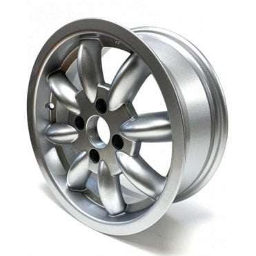 Alloy Road Wheel (5.5" x14")SILVER Minator (Minilite Copy) (4" PCD) *Not suitable for MM or Series II*