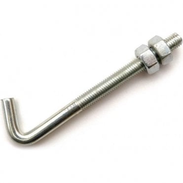 Battery Holder "J" Bolt & Nuts - 1962-1972 Bright Zinc Plated - Each