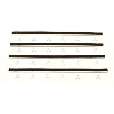 BOTH DOOR SET Window Weather Strips & Clips (2 Door Saloon, Traveller & Convertible) *Fits Either Side Of Glass In Door*