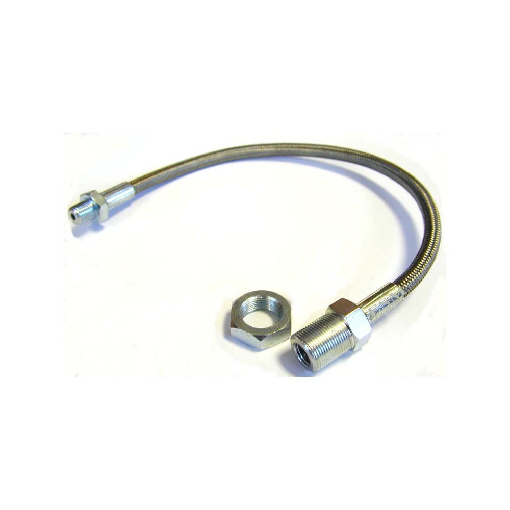thumbnail interactive-video image 1 of Stainless Steel Braided Brake Hose Kit For Land Rover Discovery 1 NON-ABS (1994) - LR Trade Parts UK 1 of 4