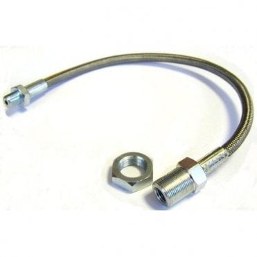 Braided Stainless Steel Flexible Brake Hose-Front & Rear (Minor 1000 Saloon/Traveller/Convertible)