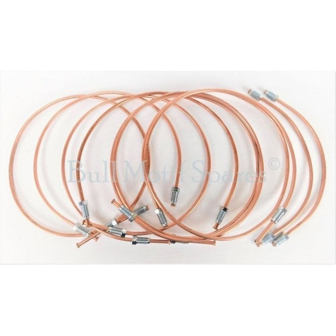 Brake Pipe Set - Copper - Saloon/Traveller/Convertible R/H/D *MM & Series II, Up To Dec 1953*