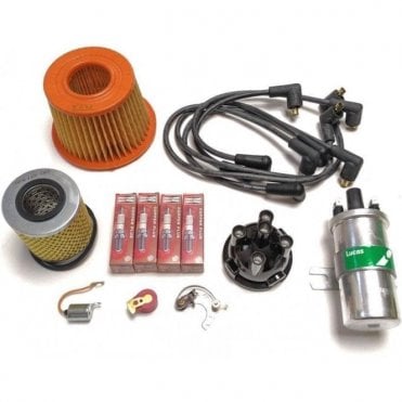 Engine Service Kit - 948/1098cc (Push-In H.T.Lead Type Cap) with H.T. Leads & Coil - LUCAS Components