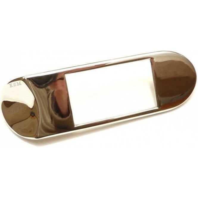 Escutcheon Plate - Chrome - L/H Front (4-Door / Van & Pick Up) Made by ESM to Original Specification