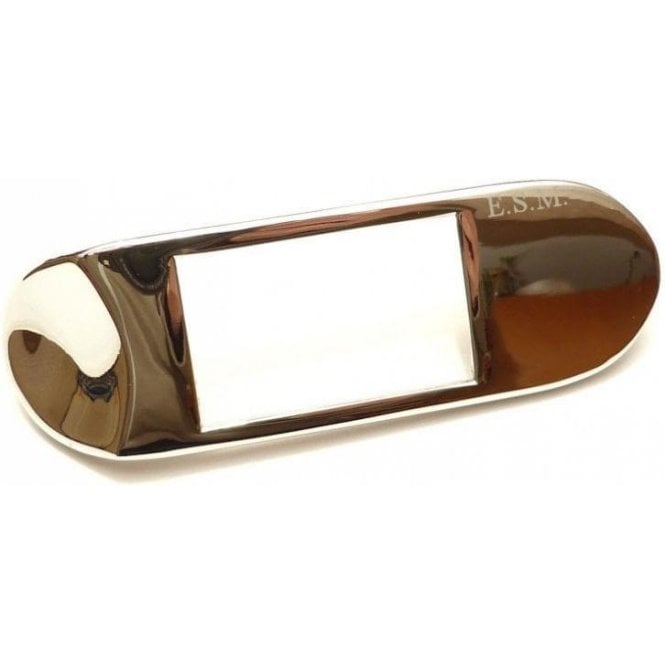 Escutcheon Plate - Chrome - L/H Rear (4-Door) Made by ESM to Original Specification