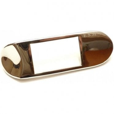 Escutcheon Plate - Chrome - L/H Rear (4-Door) Made by ESM to Original Specification