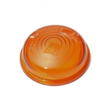 Flasher/Indicator Lens (Flat Amber, Glass)