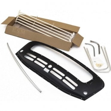 Front Panel with 5-Bar Grille & Finisher Kit Plus Cast Top Bar & Hockey Sticks (GENUINE HERITAGE FRONT PANEL)