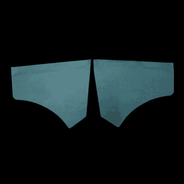 Front Scuttle Panels (Pair) SUEDE GREEN