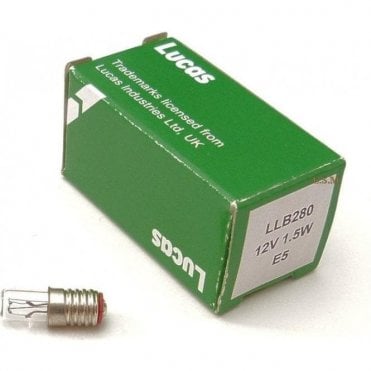 Indicator Warning Bulb-Fits In Indicator Switch 12v/1.5w (Screw-In) LUCAS