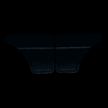 Interior Door Panels-Rear 1964-71 (4-Door) BLACK