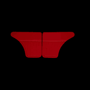 Interior Door Panels-Rear 1964-71 (4-Door) RED