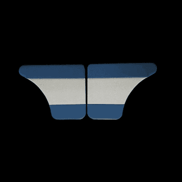 Interior Door Panels-Rear-4-Door 1962-64 (BLUE DUO-TONE) Pair