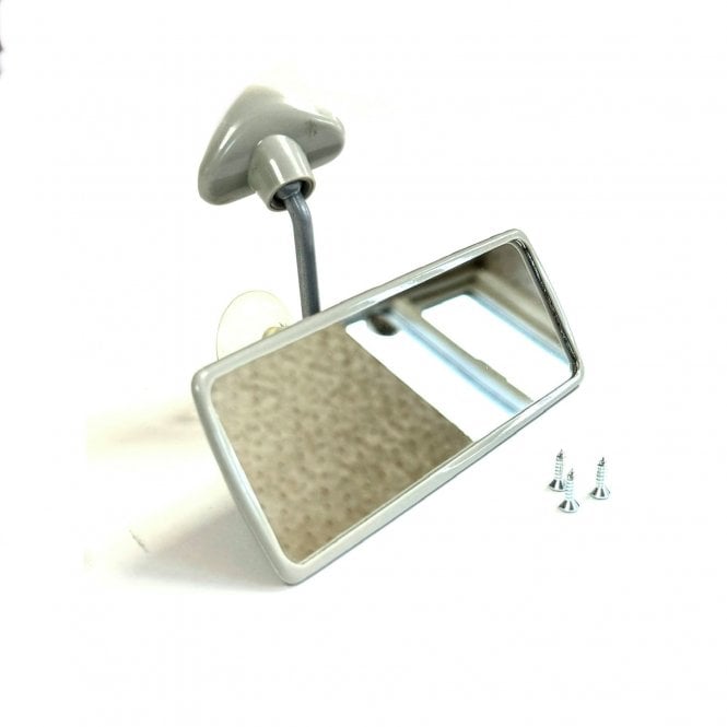 Interior Rear View Mirror (Late Type-Plastic) October '64 On *With Fixing Pad & Screws*