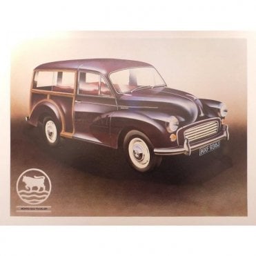 Morris Minor Poster 20" x 15" (Traveller)