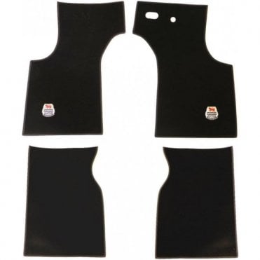 Overmat Set- DELUXE - Black R/H/D (4 Piece Set Front & Rear)