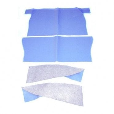 Rear Compartment PVC/Felt Mat Set (Grey) EARLY