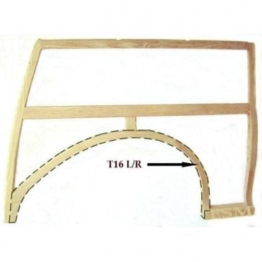 Rear Wheel Arch-Complete - Assembled L/H WOODIES
