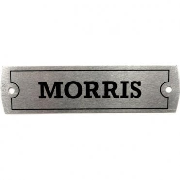 Rocker Cover Aluminium Badge "MORRIS"