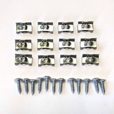 Set of 12 Glove Box Clips & Screws