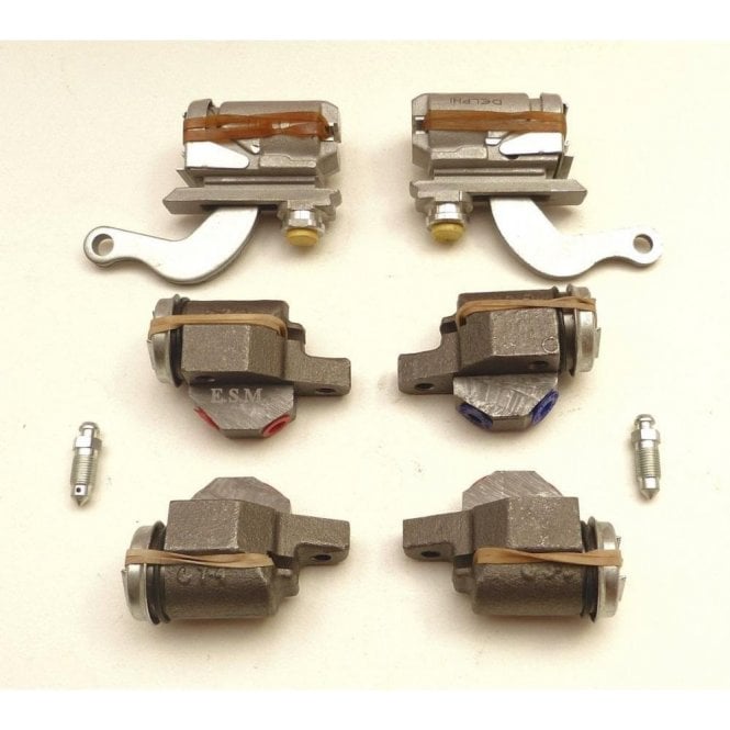 Set of 4 Front & 2 Rear Brake Cylinders - GENUINE *Minor 1000 1954-71 models ONLY*