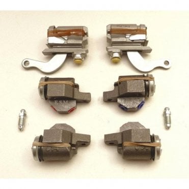 Set of 4 Front & 2 Rear Brake Cylinders - GENUINE *Minor 1000 1954-71 models ONLY*
